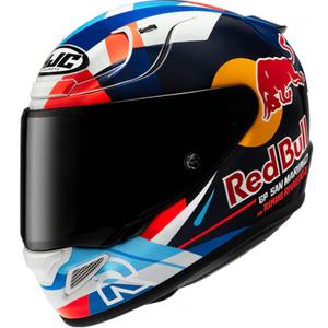 Casque intégral de moto HJC RPHA 12 Red Bull Misano GP 2 MC21 bleu-blanc-rouge