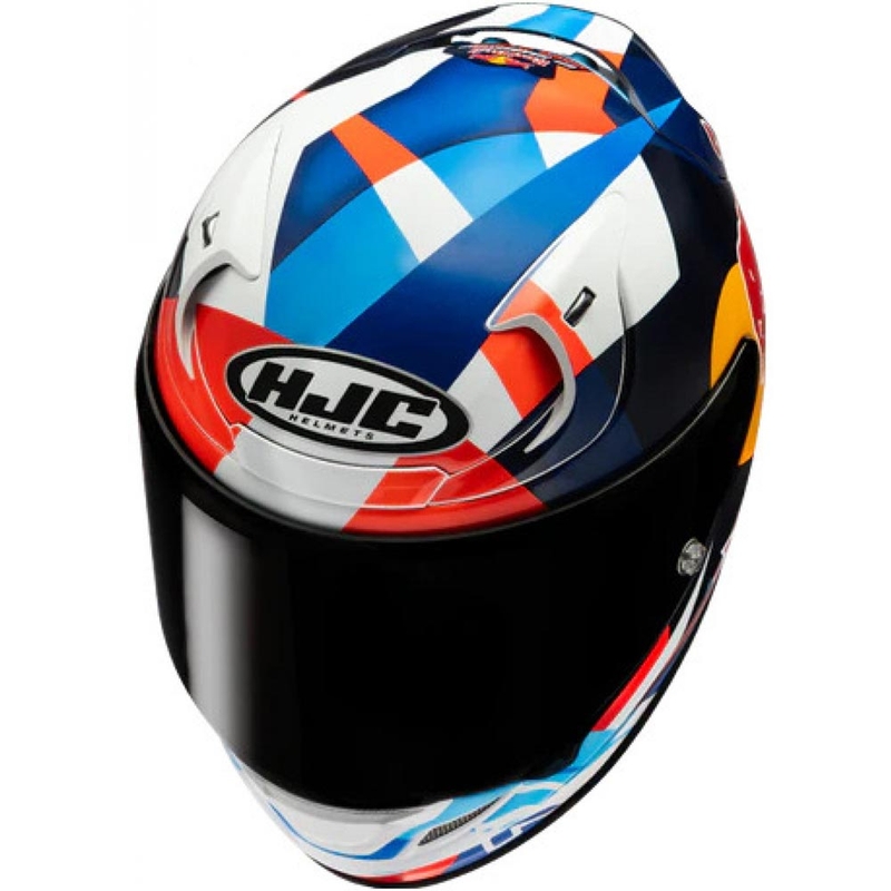 Casque intégral de moto HJC RPHA 12 Red Bull Misano GP 2 MC21 bleu-blanc-rouge