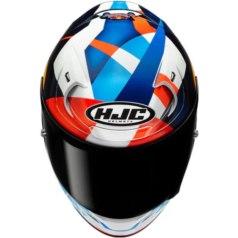 Casque intégral de moto HJC RPHA 12 Red Bull Misano GP 2 MC21 bleu-blanc-rouge