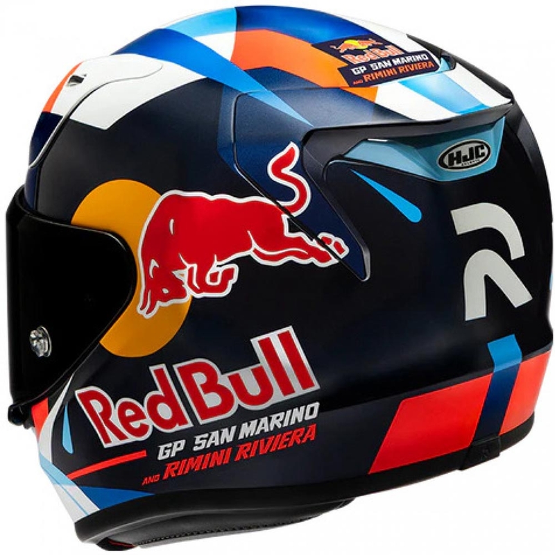 Casque intégral de moto HJC RPHA 12 Red Bull Misano GP 2 MC21 bleu-blanc-rouge