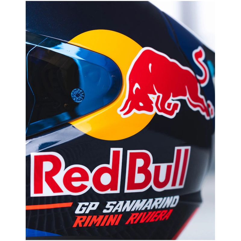Casque intégral de moto HJC RPHA 12 Red Bull Misano GP 2 MC21 bleu-blanc-rouge