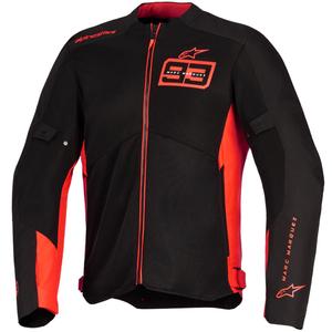 Blouson de moto Alpinestars C-1 AIR MM93, collection fluo, rouge-rouge-noir