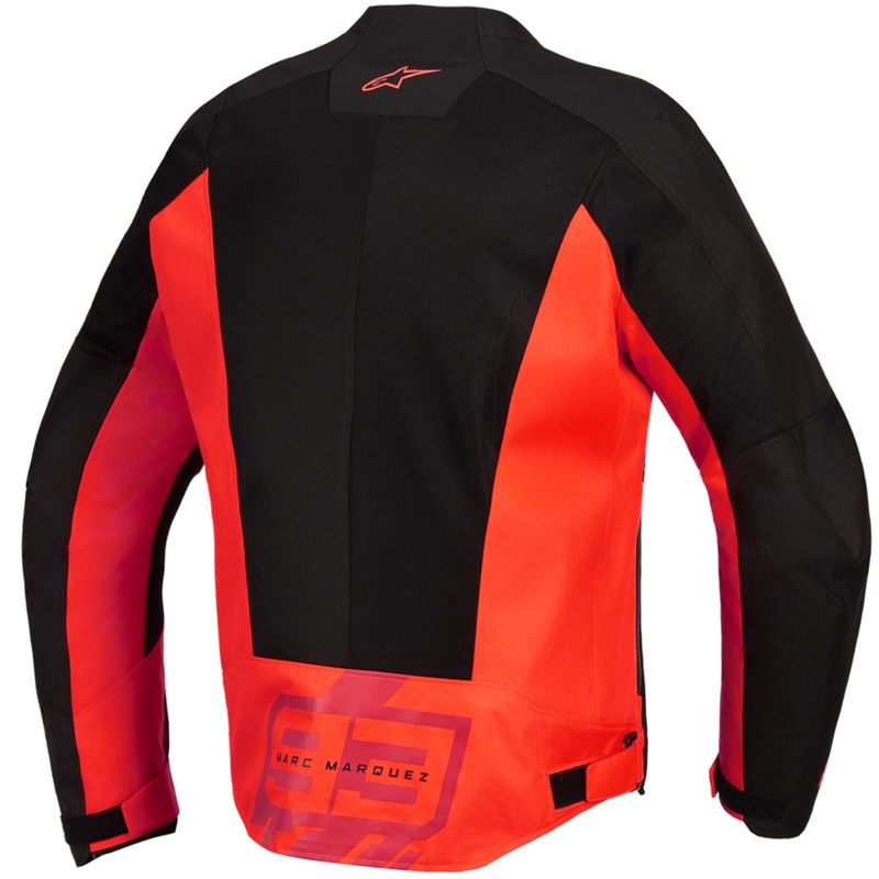 Blouson de moto Alpinestars C-1 AIR MM93, collection fluo, rouge-rouge-noir