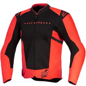 Blouson de moto Alpinestars T-SPS Air V2 MM93, collection fluo, rouge et noir
