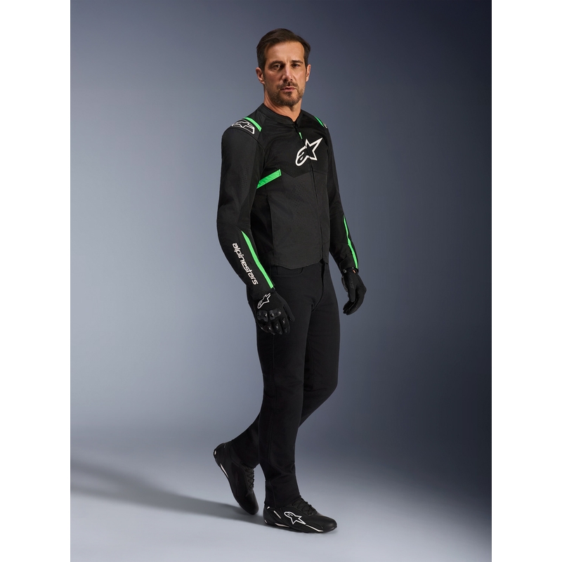 Blouson de moto Alpinestars T-SPS Air V2 noir-vert fluo