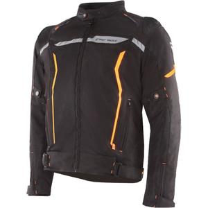 Blouson de moto Street Racer Flex EVO noir et orange - 2e qualité - II. qualité
