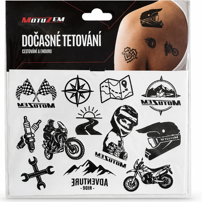 Tatouages temporaires MotoZem Voyage &amp; Enduro
