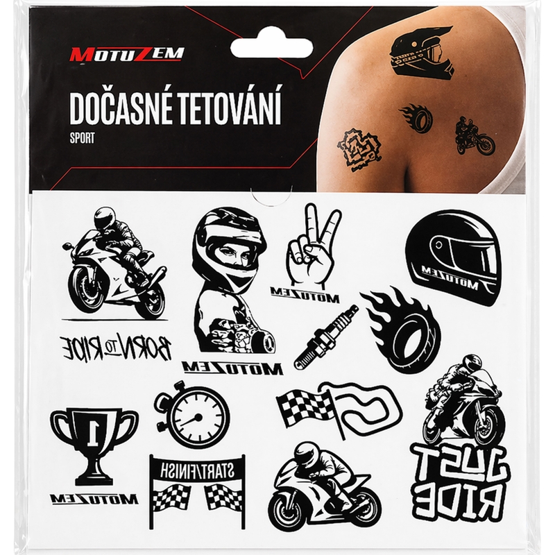 Tatouage temporaire MotoZem Sport