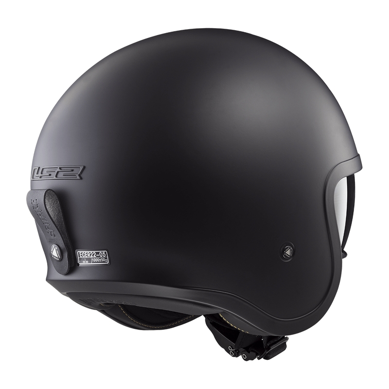 Casque de moto jet LS2 OF599 Spitfire II Noir mat uni - II. qualité