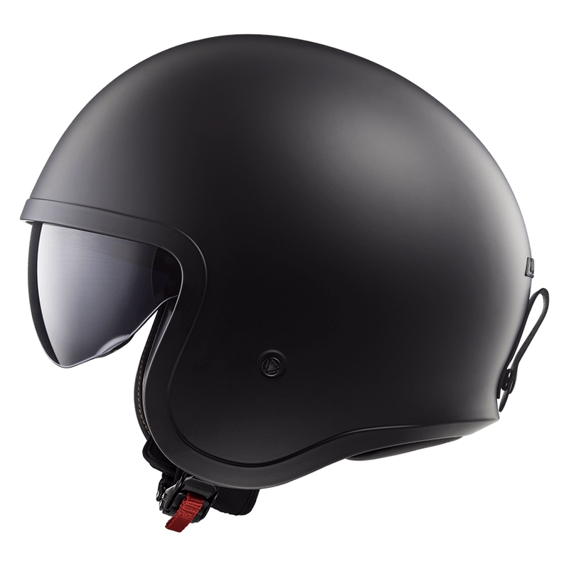 Casque de moto jet LS2 OF599 Spitfire II Noir mat uni - II. qualité