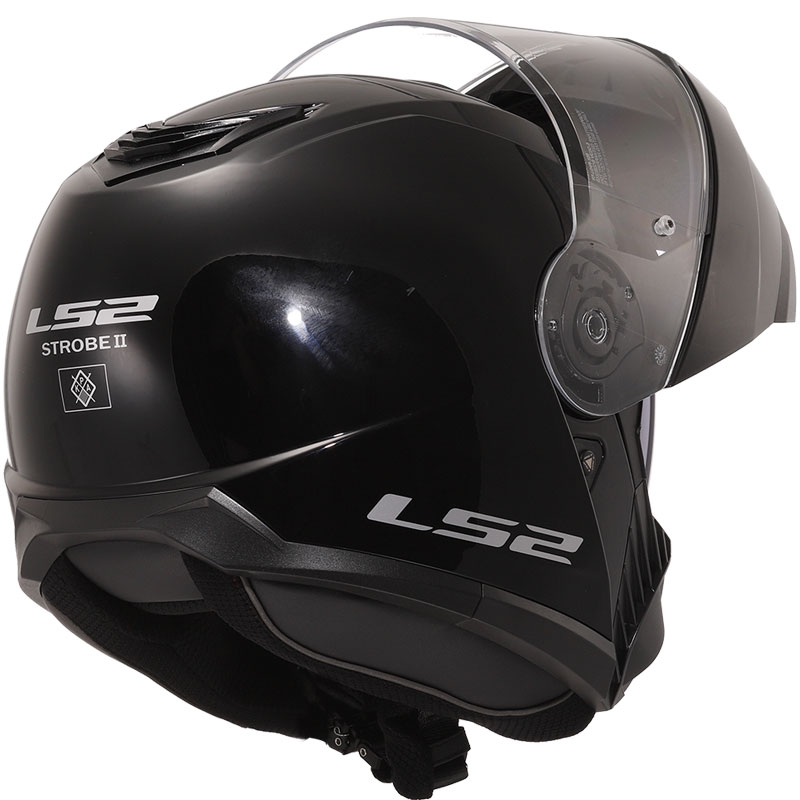 Casque modulable LS2 FF908 Strobe II noir brillant 2 - II. qualité