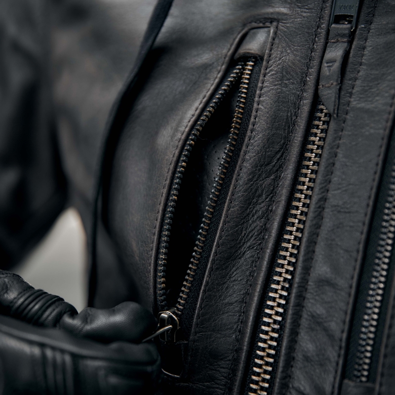 Blouson de moto Rebelhorn Impala noir - 2ème qualité - II. qualité