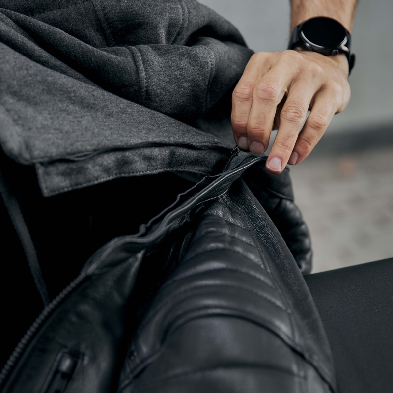 Blouson de moto Rebelhorn Impala noir - 2ème qualité - II. qualité