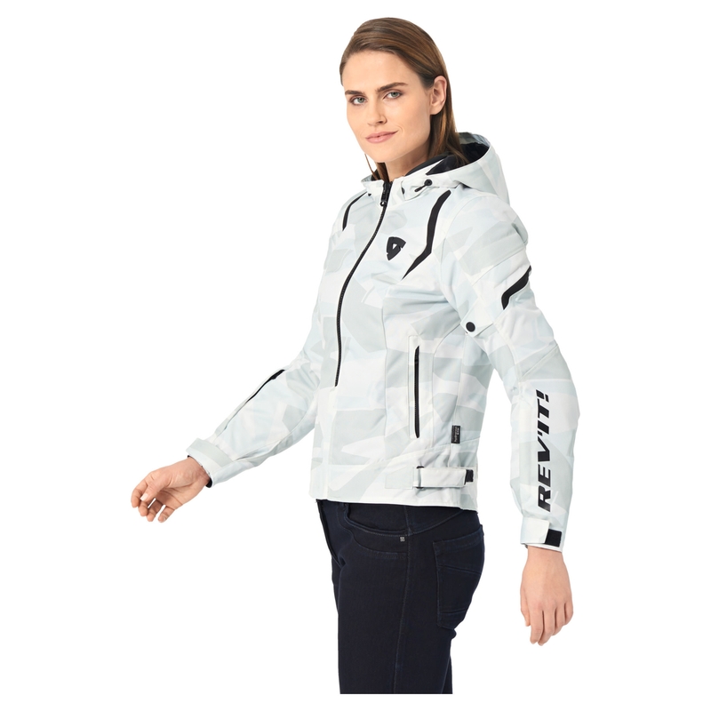 Blouson de moto femme Revit Flare 2 gris-blanc - II. qualité
