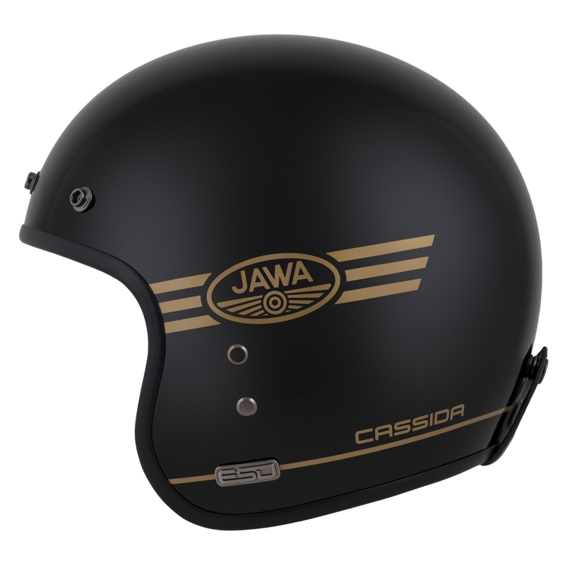 Casque ouvert Cassida Eso Jawa Pérák noir perle-or - II. qualité