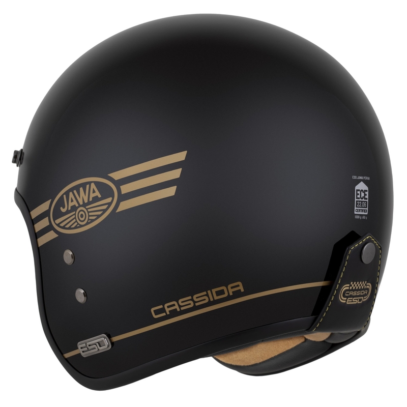 Casque ouvert Cassida Eso Jawa Pérák noir perle-or - II. qualité