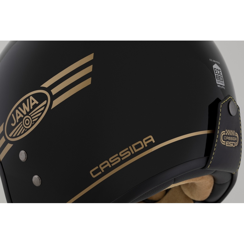 Casque ouvert Cassida Eso Jawa Pérák noir perle-or - II. qualité