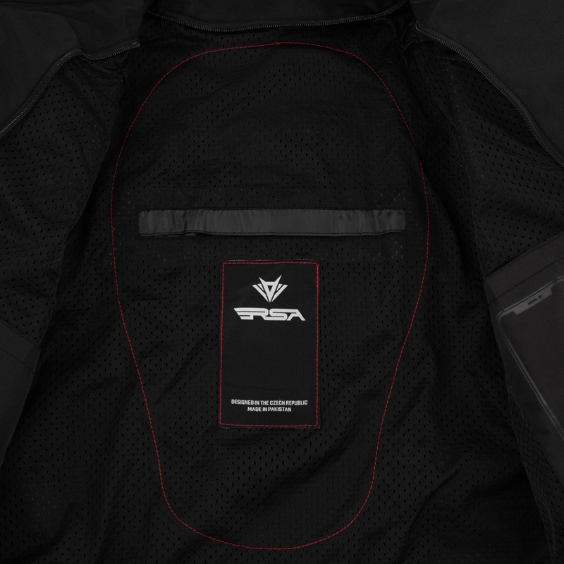 Blouson de moto RSA Runway noir et blanc - 2e qualité - II. qualité