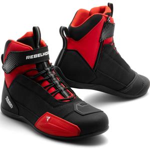 Bottes de moto Rebelhorn Swift noires et rouges - deuxième qualité - II. qualité