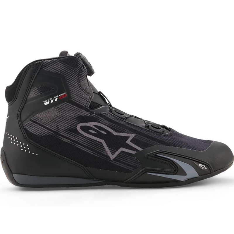 Bottes de moto Alpinestars Celer ventilées, noir-gris foncé