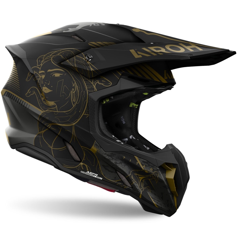 Casque de motocross Airoh Twist 3 Titan mat