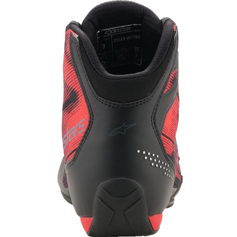 Bottes de moto Alpinestars Celer Vented noires et rouges