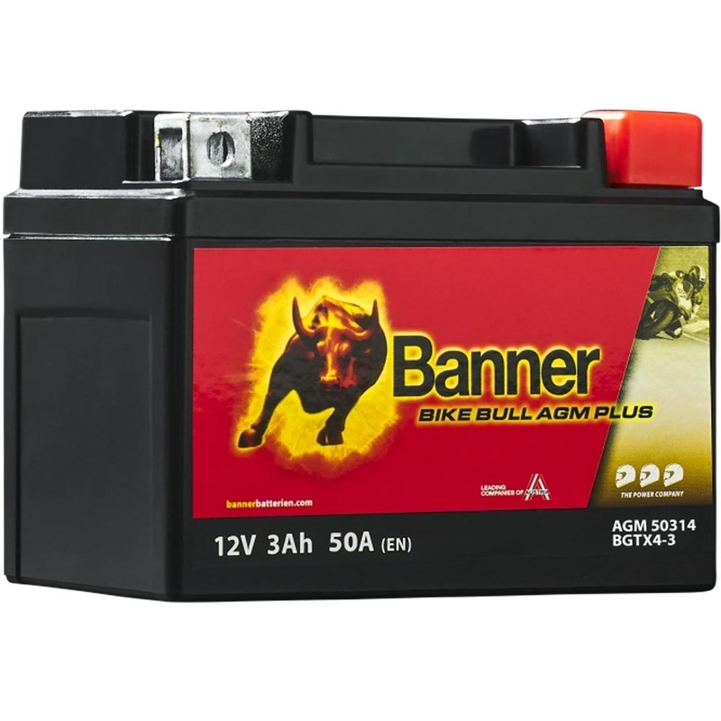 Batterie AGM Banner Bike Bull AGM PLUS AGM PLUS 503 14 / BGTX4-3 - GTX4-3