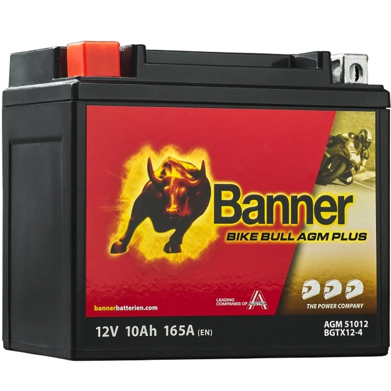 Batterie AGM Banner Bike Bull AGM PLUS AGM PLUS 510 12 / BGTX12-4 - GTX12-4