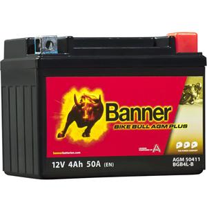 Batterie AGM Banner Bike Bull AGM PLUS 504 11 / BGB4L-B - GB4L-B