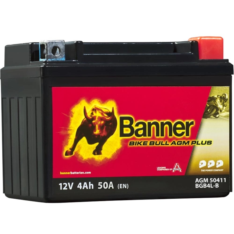 Batterie AGM Banner Bike Bull AGM PLUS 504 11 / BGB4L-B - GB4L-B