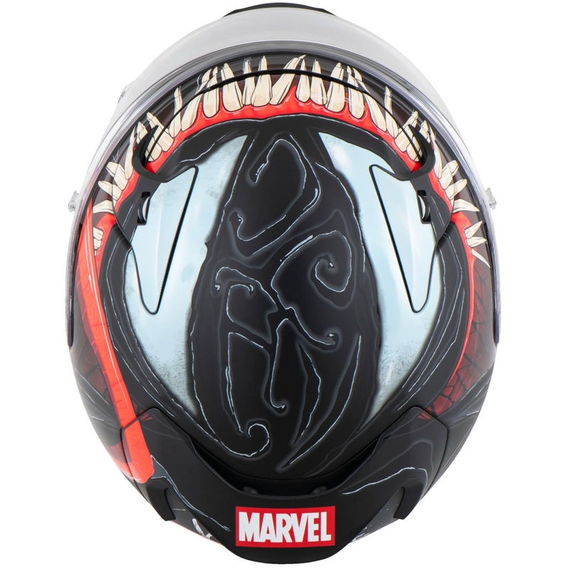 Casque intégral moto HJC RPHA 12 Venom 3 Marvel Noir-Rouge
