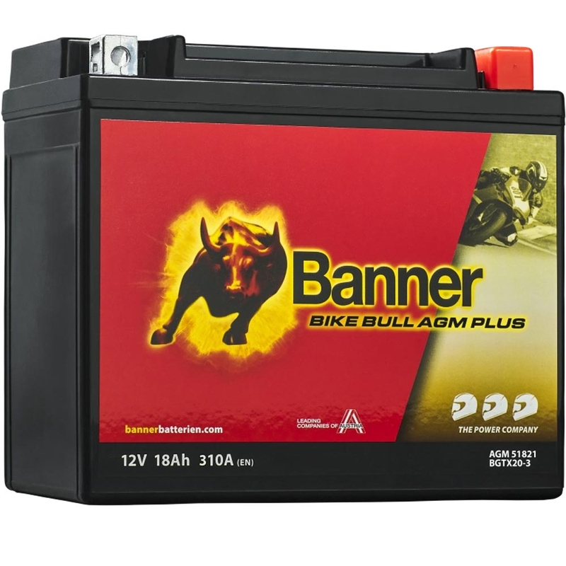 Batterie AGM Banner Bike Bull AGM PLUS AGM PLUS 518 21 / BGTX20-3 - GTX20-3