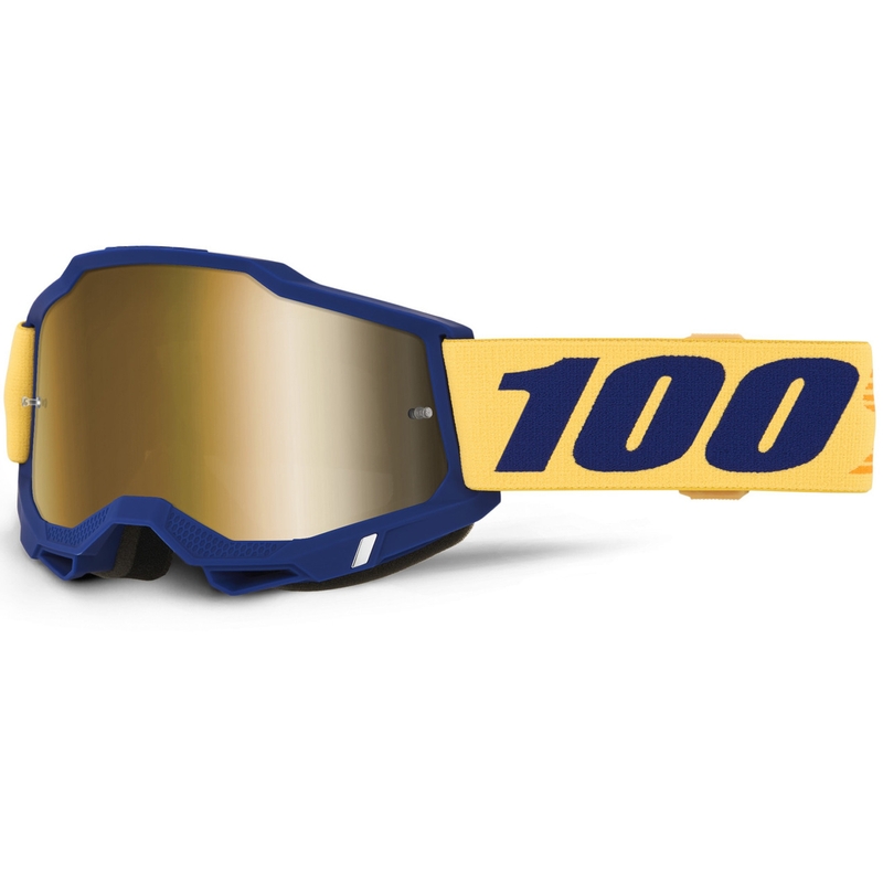 Lunettes de motocross 100% ACCURI 2 Desoto avec plexiglas doré