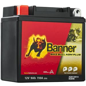 Batterie AGM Banner Bike Bull AGM PLUS AGM PLUS 509 14 / BGB9B - GB9B