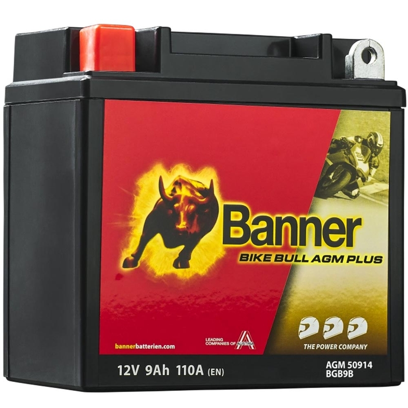 Batterie AGM Banner Bike Bull AGM PLUS AGM PLUS 509 14 / BGB9B - GB9B