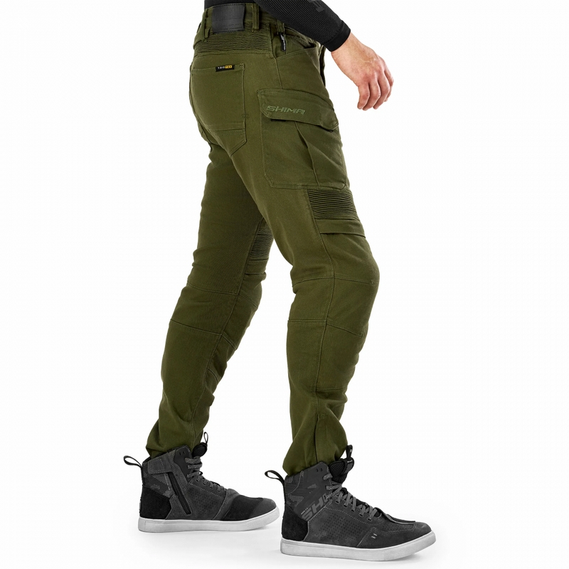 Pantalon moto extensible Shima Giro 3.0 kaki