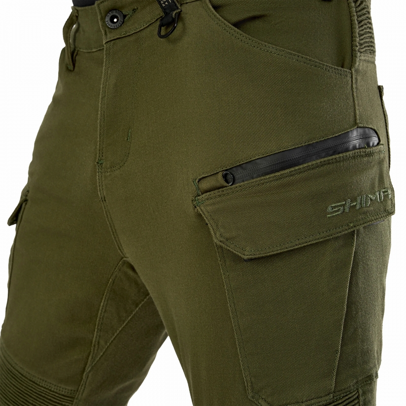 Pantalon moto extensible Shima Giro 3.0 kaki