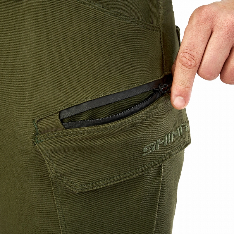 Pantalon moto extensible Shima Giro 3.0 kaki