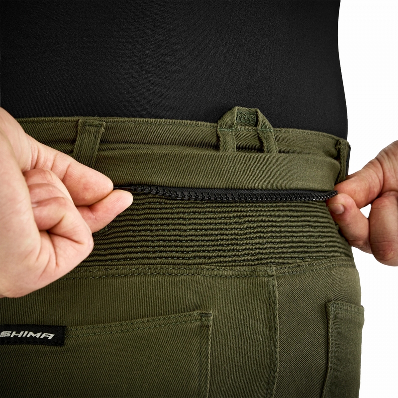 Pantalon moto extensible Shima Giro 3.0 kaki