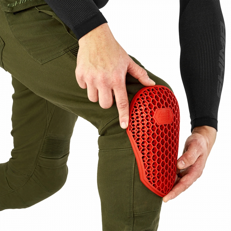 Pantalon moto extensible Shima Giro 3.0 kaki