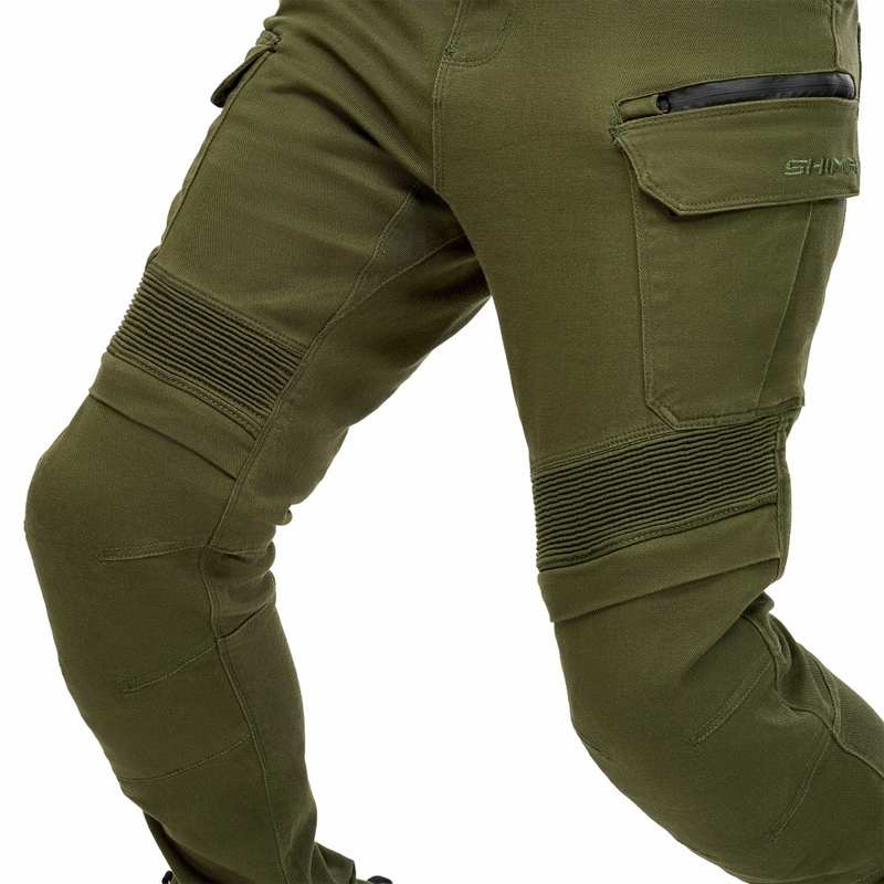 Pantalon moto extensible Shima Giro 3.0 kaki