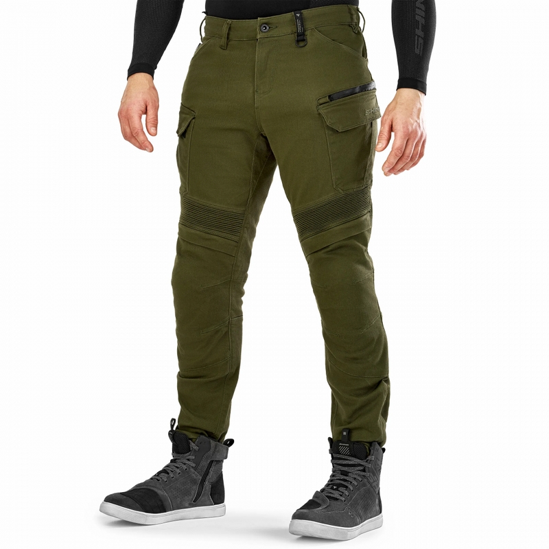 Pantalon moto extensible Shima Giro 3.0 kaki