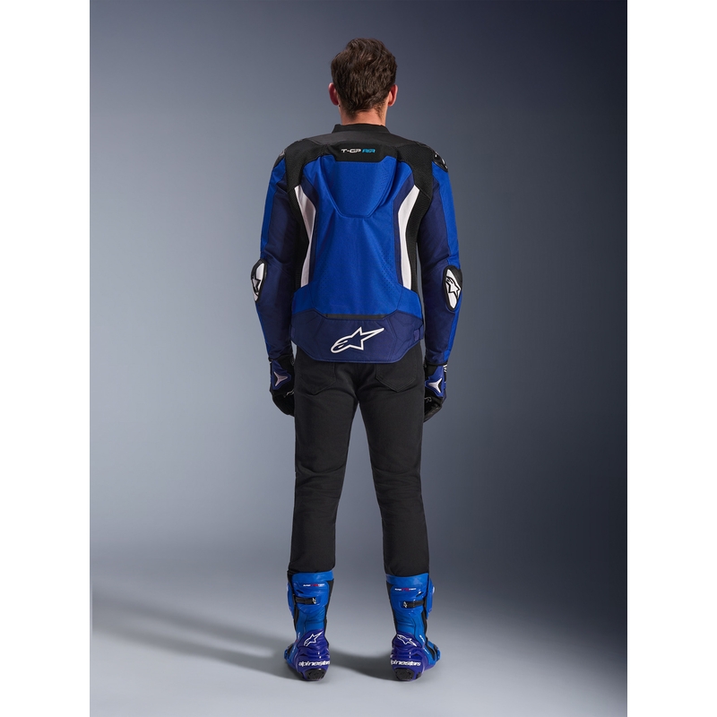 Blouson de moto Alpinestars T-GP Air bleu-blanc-noir