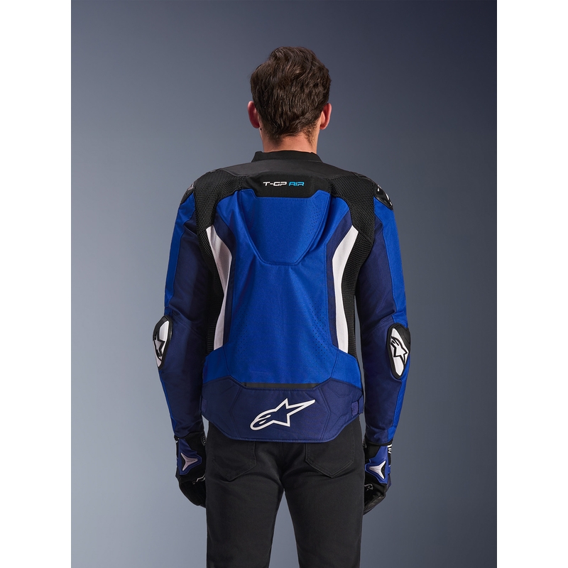 Blouson de moto Alpinestars T-GP Air bleu-blanc-noir