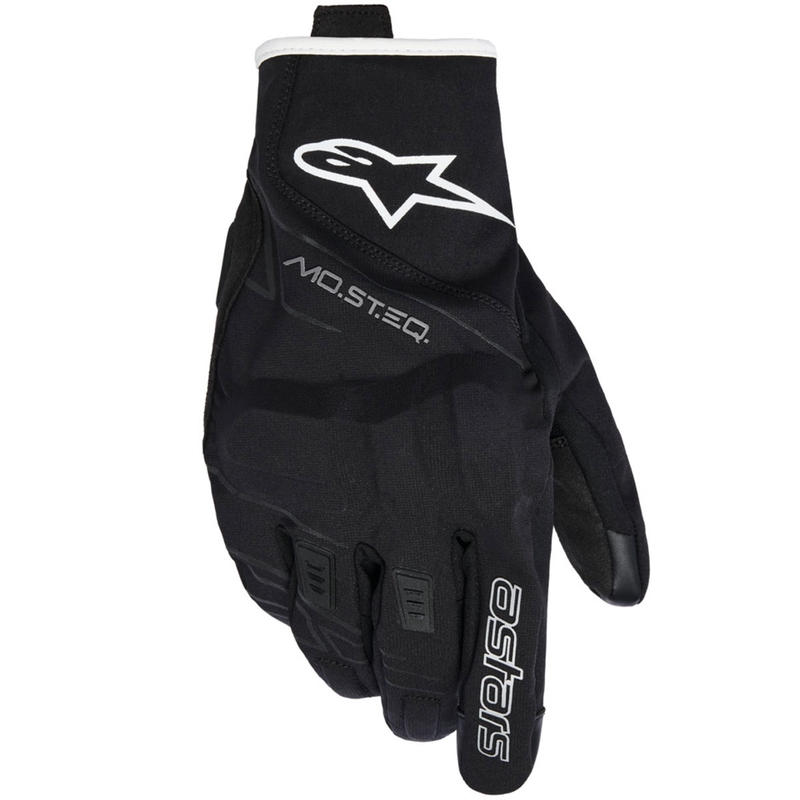 Gants de moto Alpinestars MOBLAST WATERPROOF noir et blanc cassé
