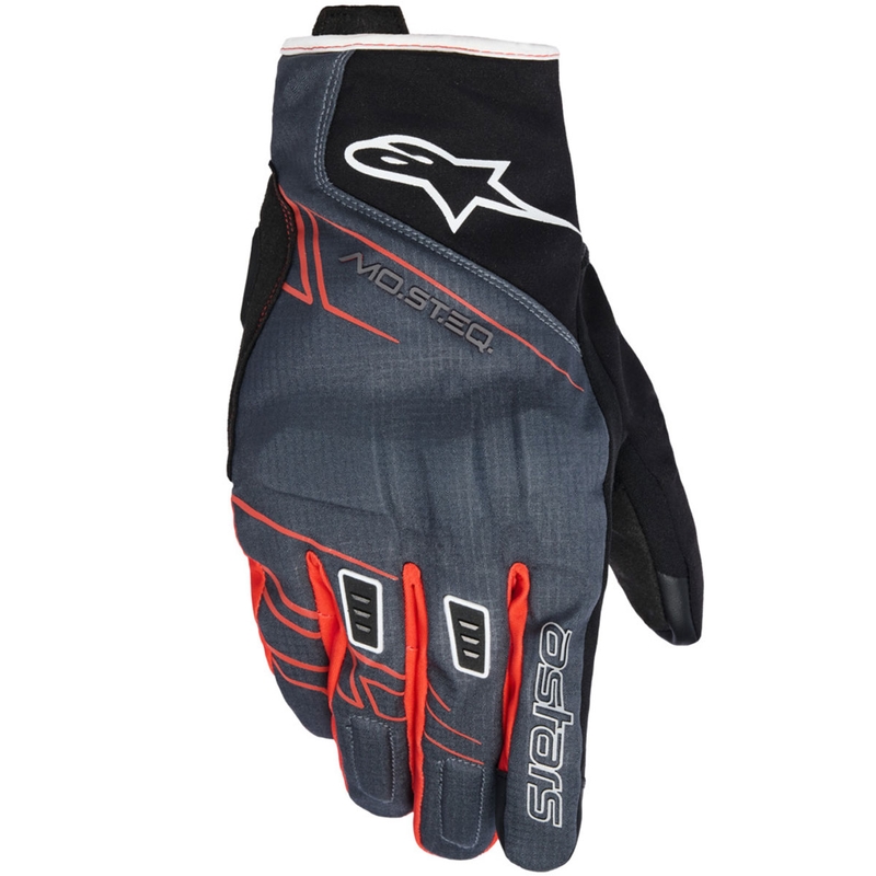 Gants de moto Alpinestars MOBLAST WATERPROOF noir-anthracite-orange