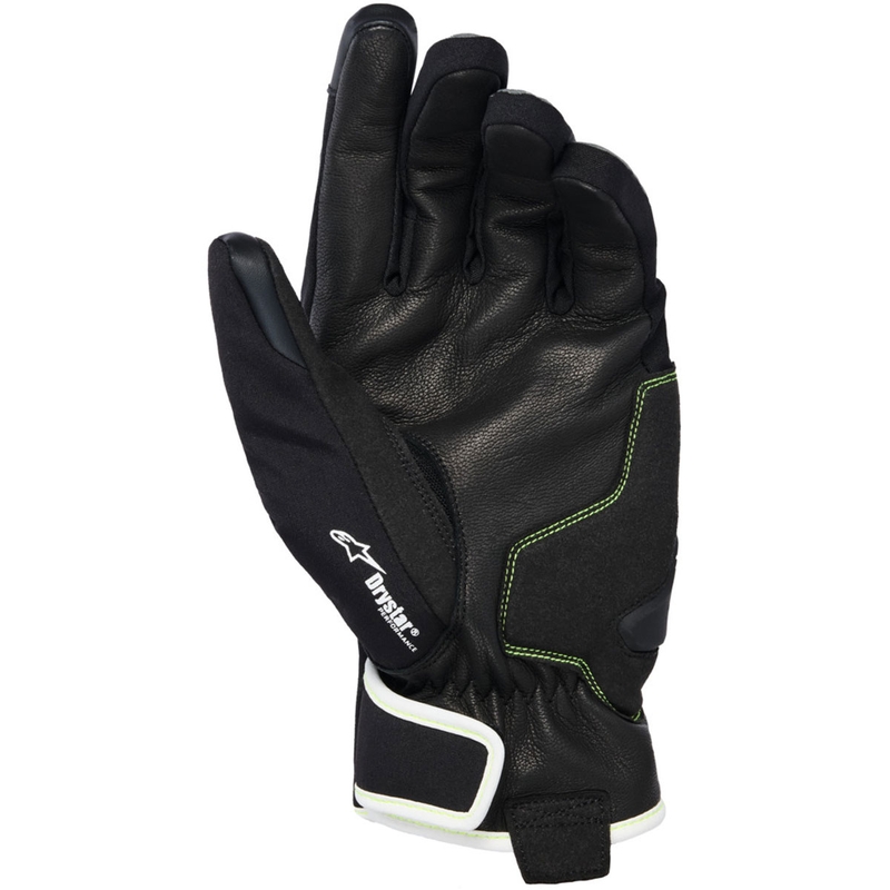 Gants de moto Alpinestars MOBLAST WATERPROOF gris-noir-jaune fluo-blanc