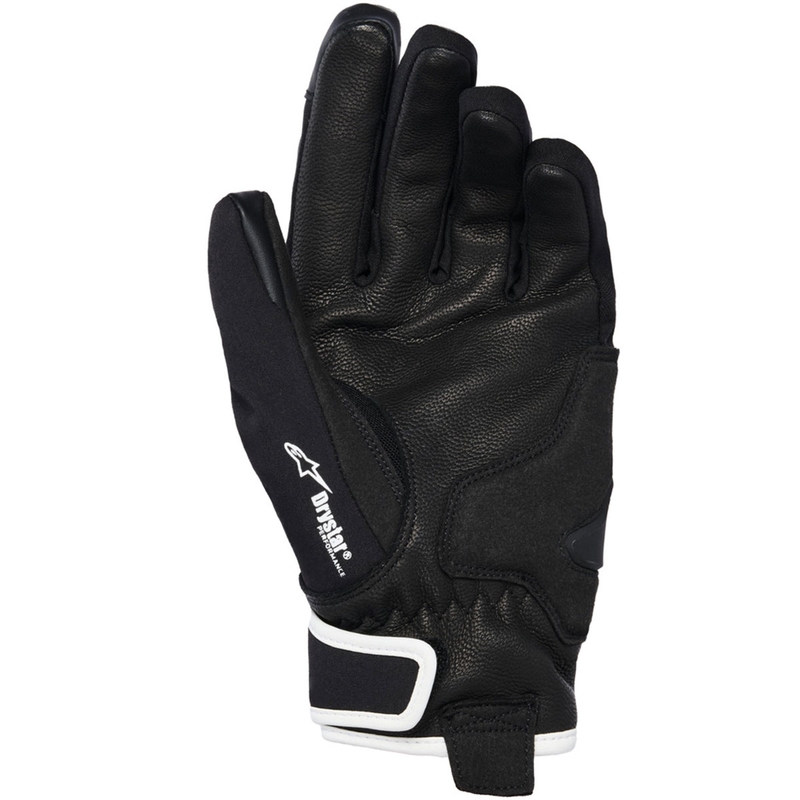 Gants de moto Alpinestars STELLA MOBLAST WATERPROOF pour femmes, noir et blanc cassé