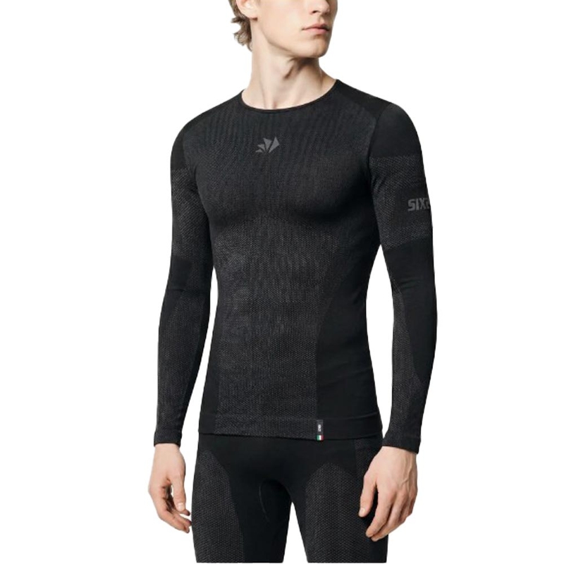 T-shirt fonctionnel à manches longues SIXS BT TS2L V2 noir-gris foncé