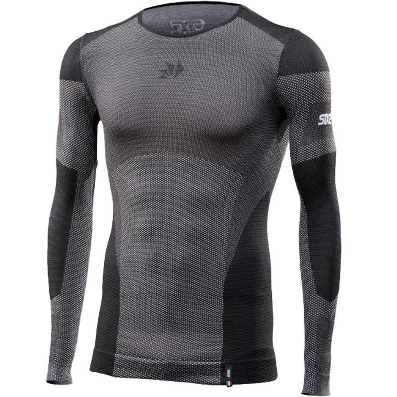 T-shirt fonctionnel à manches longues SIXS BT TS2L V2 noir carbone